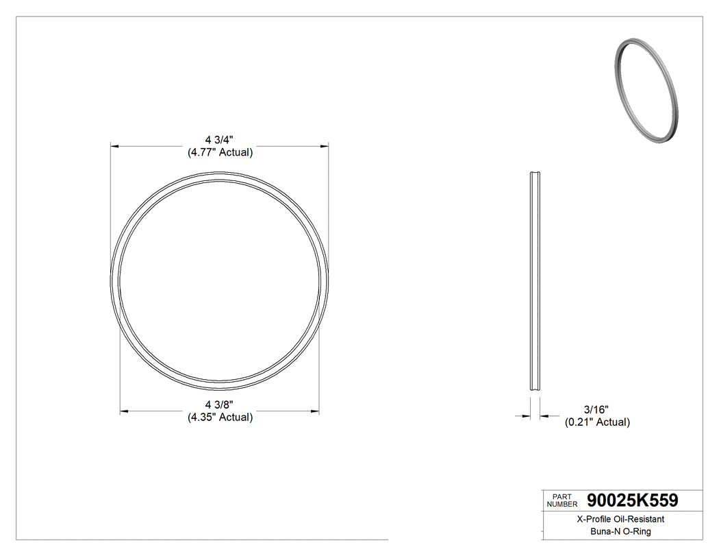 Technical drawing - 90025K559